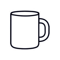 Tazas Blancas Brillo