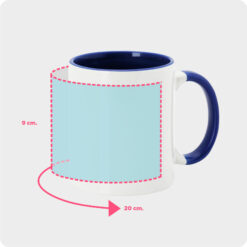 Alternative view of Taza personalizada con asa e interior a color 350ml