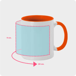 Alternative view of Taza personalizada con asa e interior a color 350ml