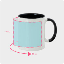 Alternative view of Taza personalizada con asa e interior a color 350ml