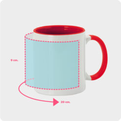 Alternative view of Taza personalizada con asa e interior a color 350ml