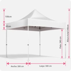 Alternative view of Carpa plegable de 3x3 metros